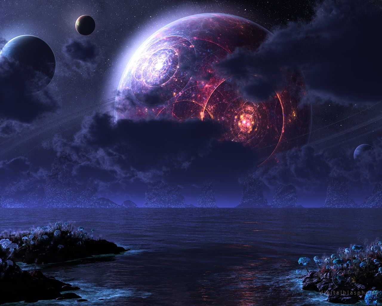 Alien Landscape - HD Wallpaper 