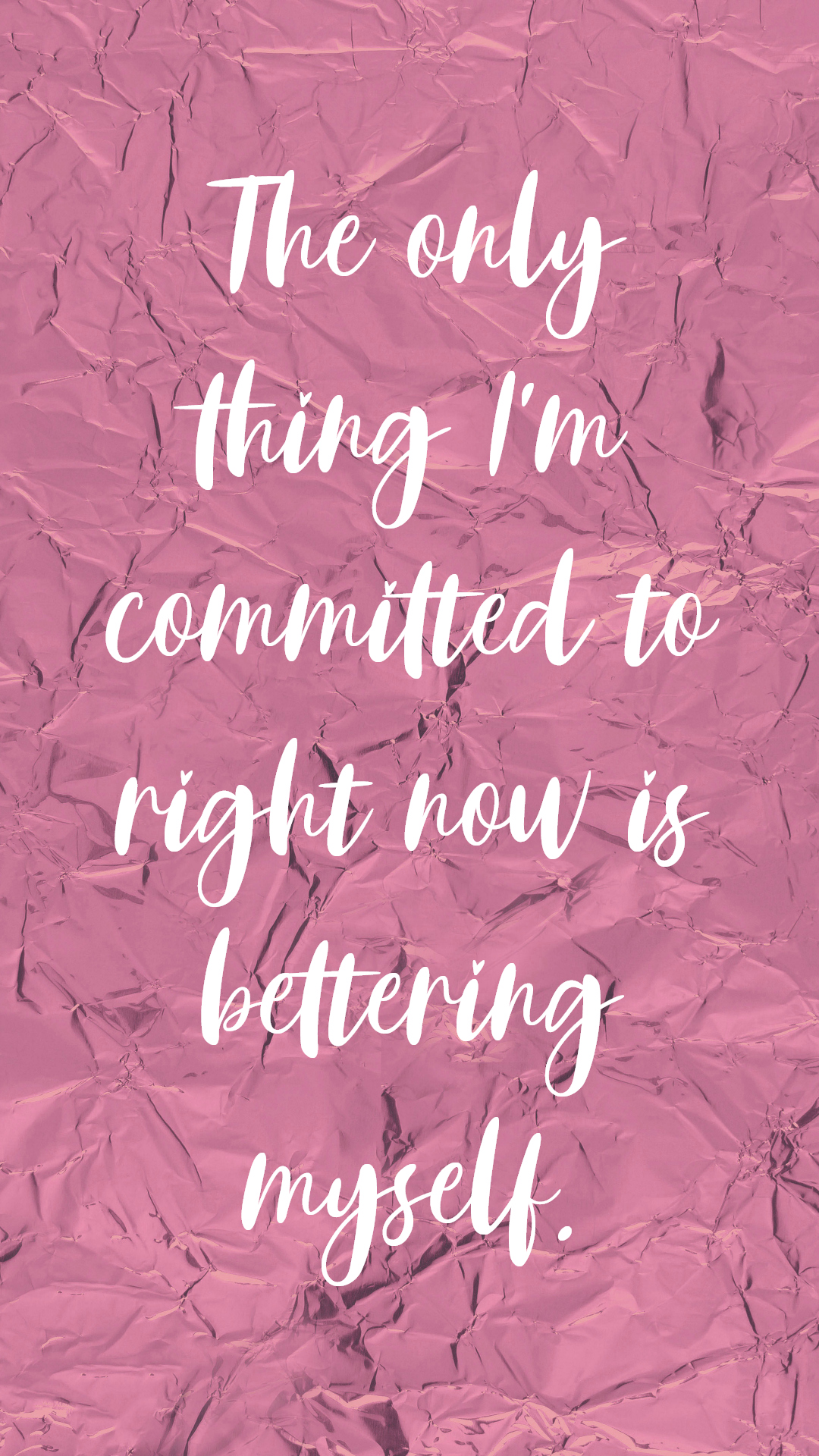 Phone Wallpaper, Phone Background, Quotes To Live By, - I M Working On Myself By Myself For Myself - HD Wallpaper 