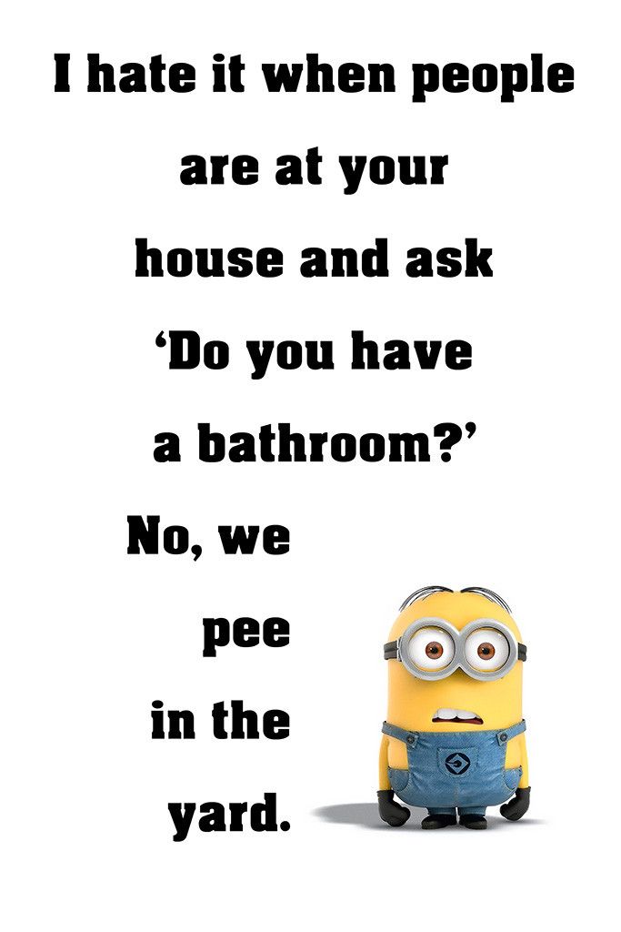 Minion Quotes Do You Have A Bathroom Funny Motivational - Hilarious Jokes Memes Funny - HD Wallpaper 