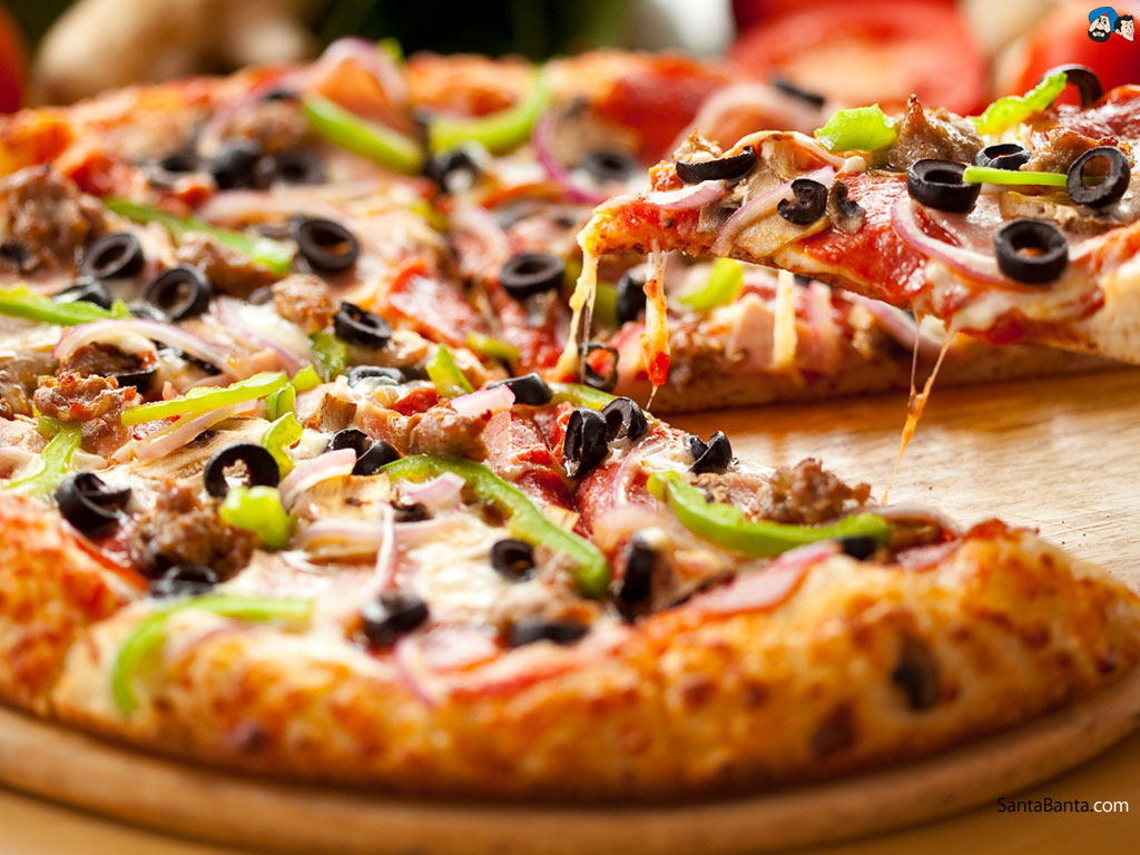 Snacks - Pizza Pasta Burger - HD Wallpaper 