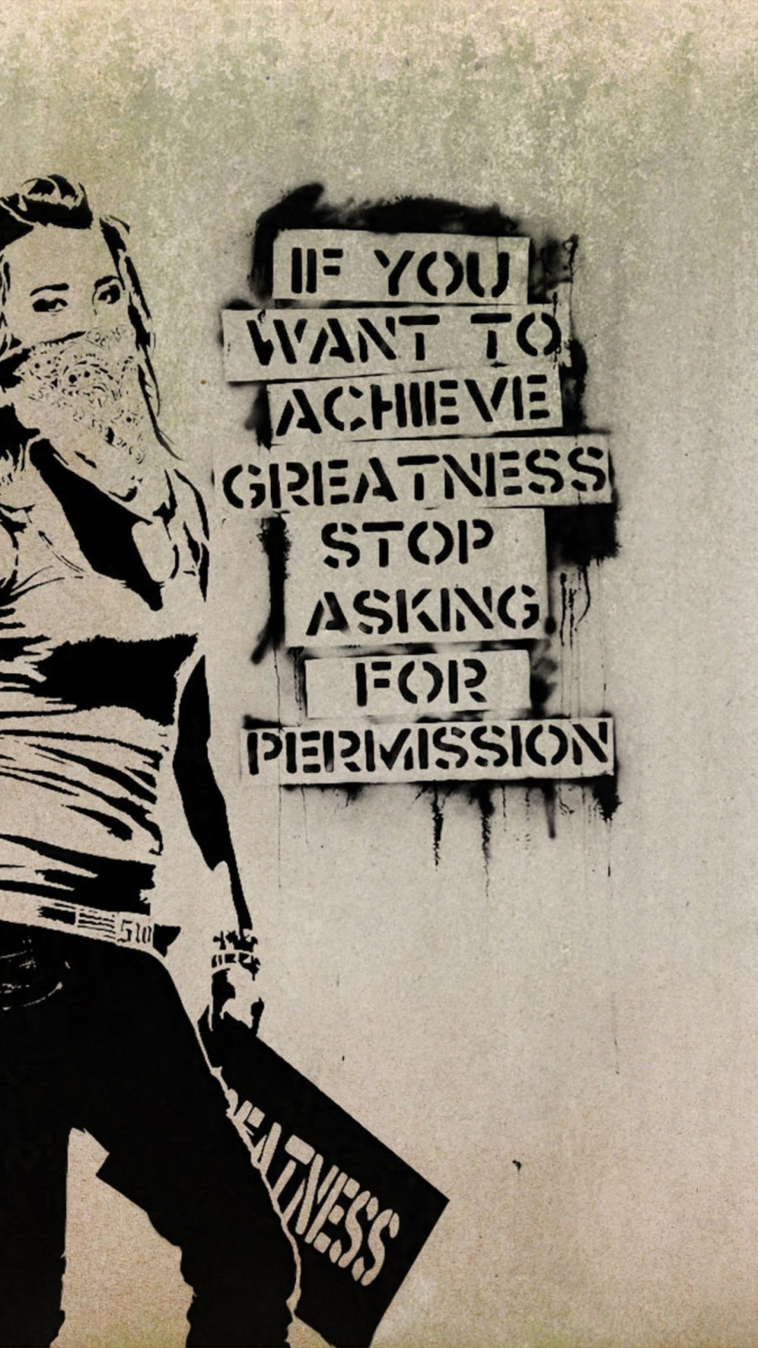 Graffiti Motivation Statement Iphone Wallpaper - Bay's Art From Switched At Birth - HD Wallpaper 