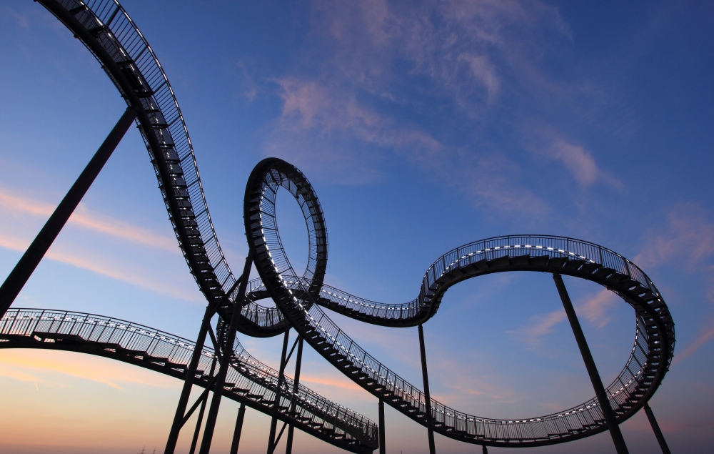 Roller Coaster, Germany Duisburg, Shadow - Black Roller Coaster - HD Wallpaper 