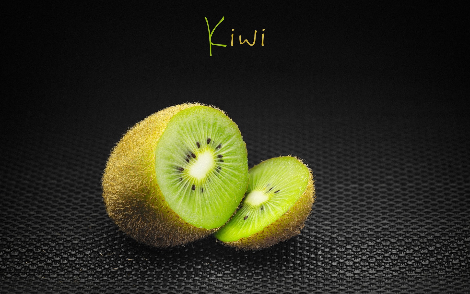 Wallpaper Kiwi, Green, Black Background - Kiwifruit - HD Wallpaper 