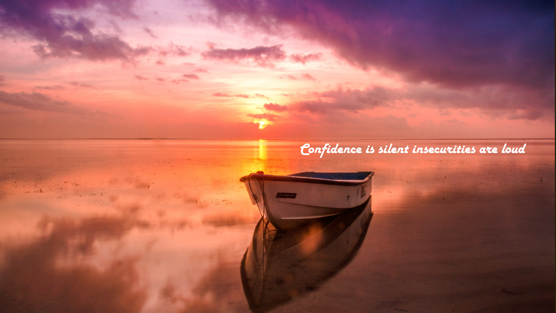 Confidence Is Silent Insecurities Are Loud - HD Wallpaper 