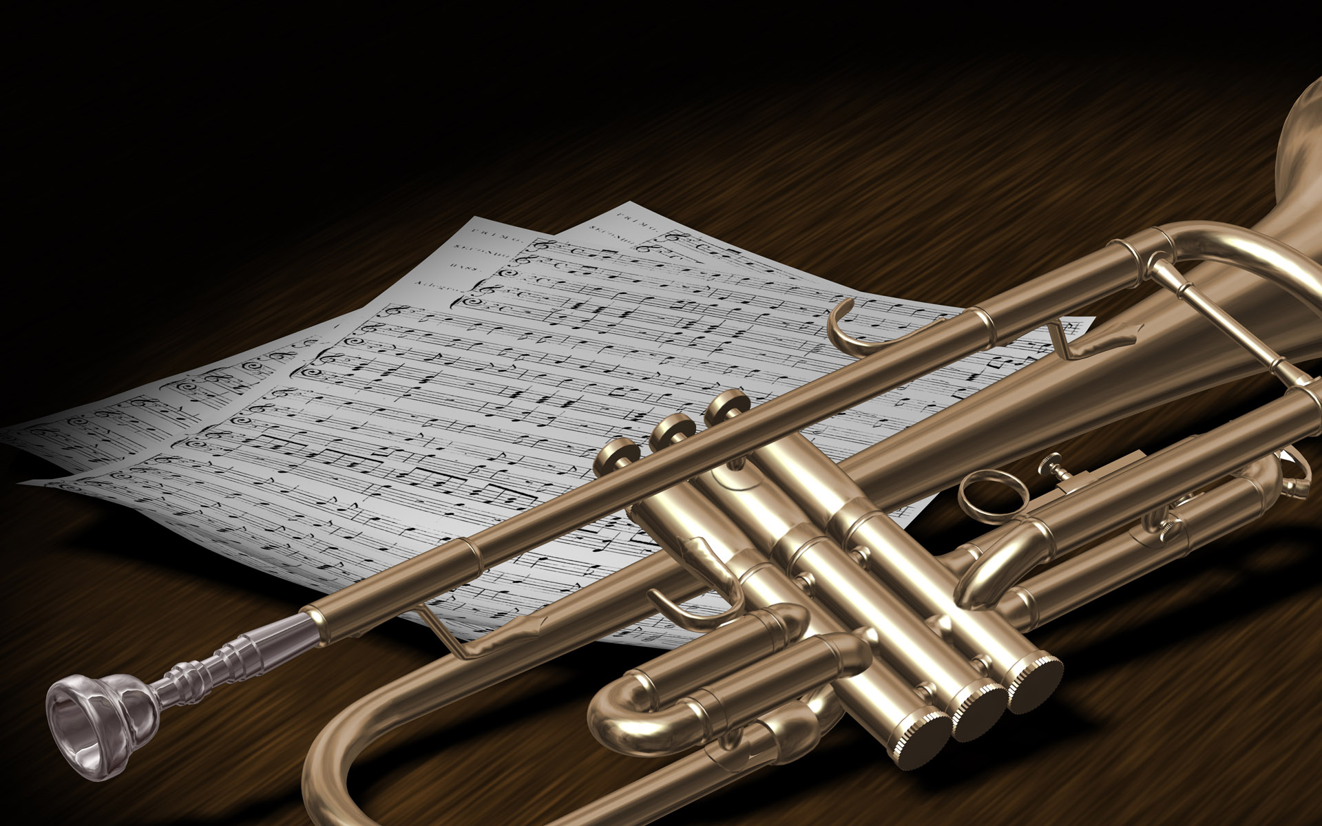 Trumpet Background - HD Wallpaper 