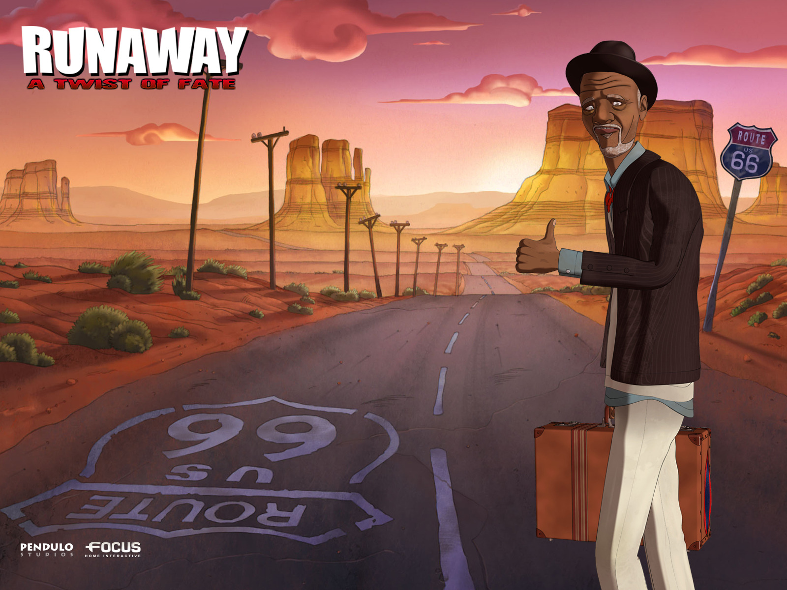 Route 66 Standard Wallpaper - Runaway A Twist Of Fate - HD Wallpaper 
