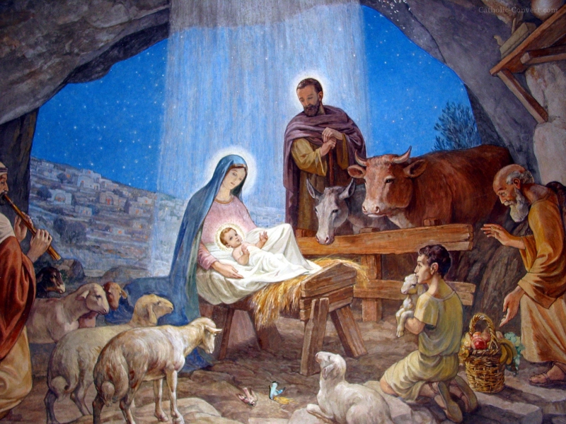 Christian Christmas Wallpapers - Baby Jesus Christmas - HD Wallpaper 