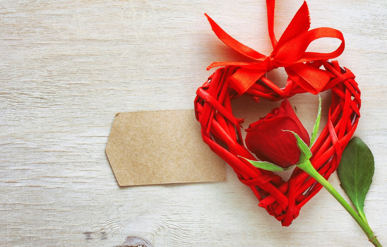 Photo Wallpaper Heart, Red, Love, Rose, Heart, Romantic, - Goeie More Heart - HD Wallpaper 