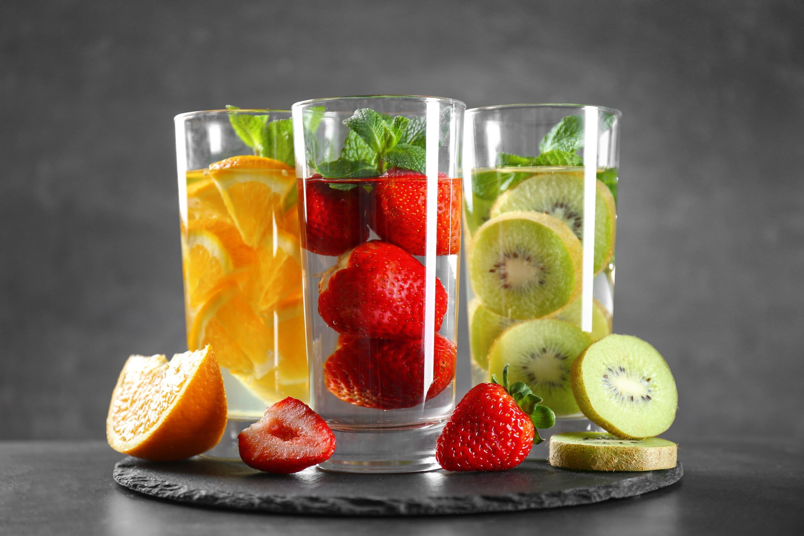 Fruit Wallpaper In Glass - HD Wallpaper 