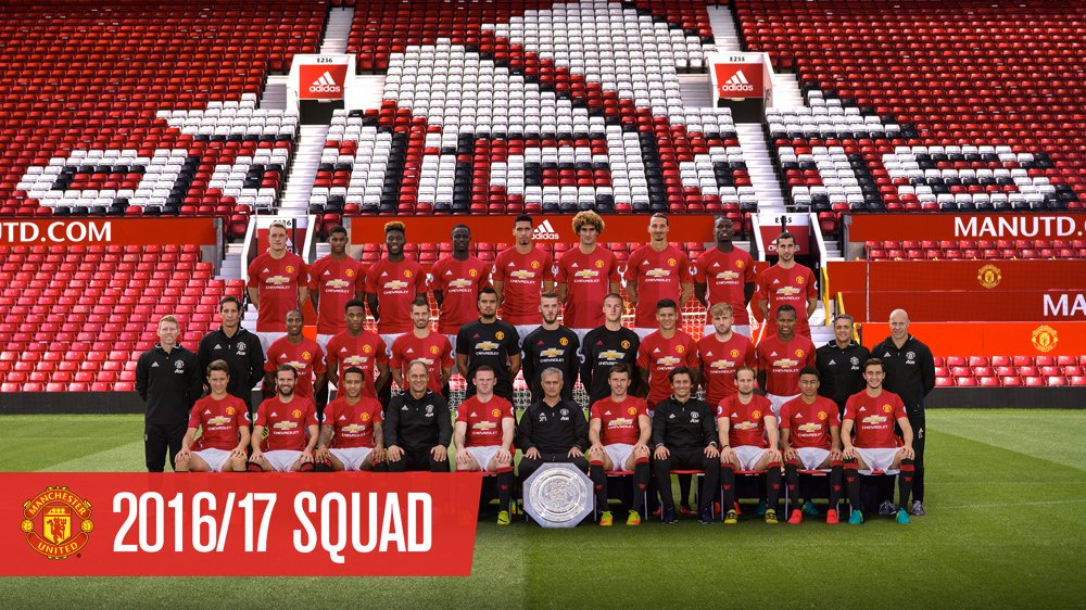 Man Utd Team 2016 17 - HD Wallpaper 