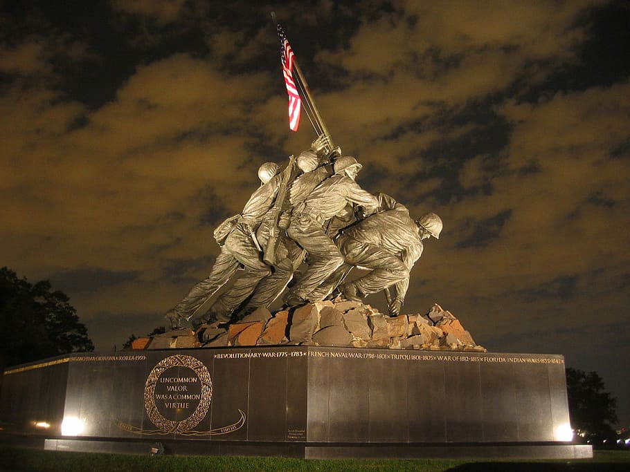 Marine Corps War Memorial Of Iwo Jima, Photos, Monument, - High Resolution Iwo Jima - HD Wallpaper 