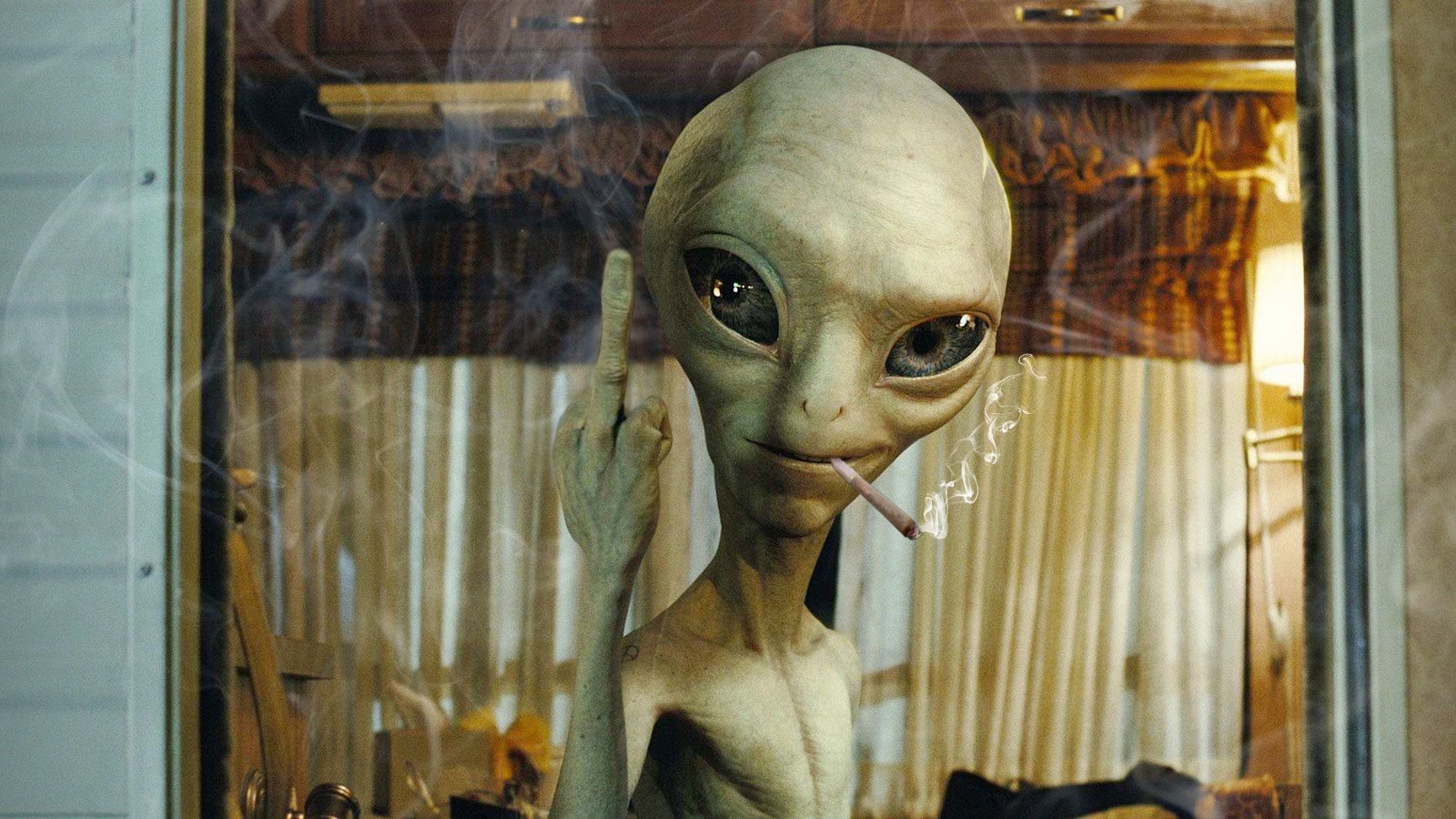 Paul Alien Middle Finger - HD Wallpaper 