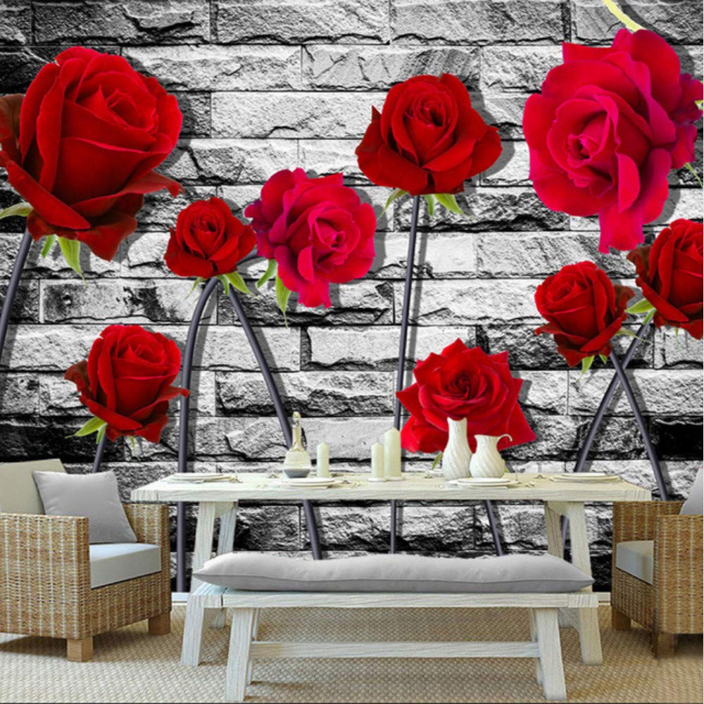 Romantic Fresh Red Rose - HD Wallpaper 