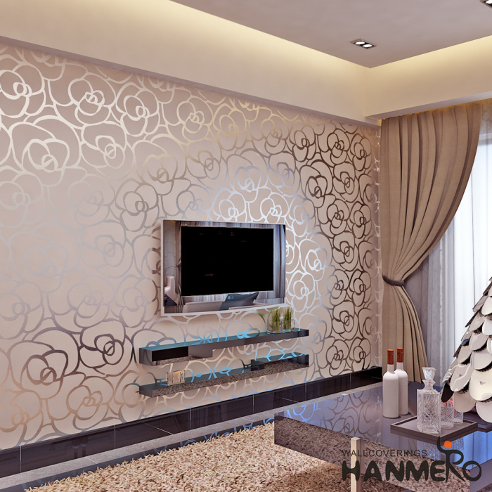 Hanmero European Fashion High-grade Big Rose Flower - Living Room - HD Wallpaper 