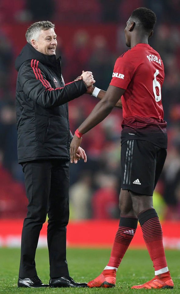 Paul Pogba Man Utd Ole Gunnar Solskjaer - Ole Gunnar And Sir Alex Man United Iphone - HD Wallpaper 