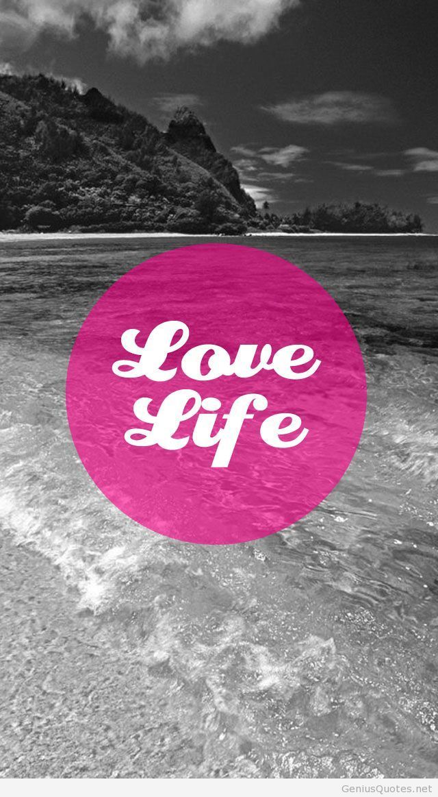 Love Life Hd Wallpapers Quote - Summer Beach Iphone Backgrounds - HD Wallpaper 