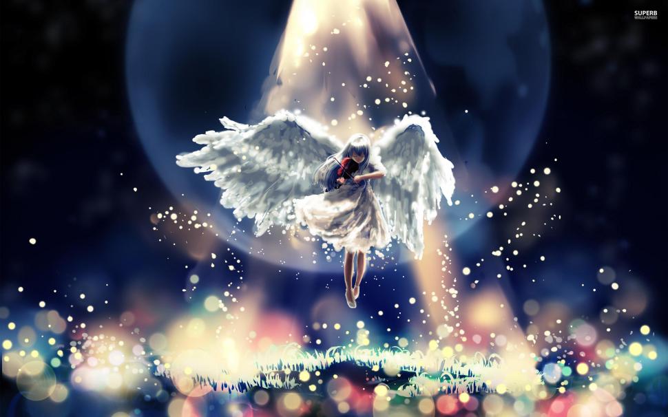 Angel Playing The Violin Wallpaper,arts Hd Wallpaper,play - Anime Angel Backgrounds - HD Wallpaper 