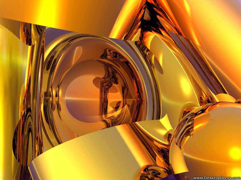Gold Objects - 3d Background Gold - HD Wallpaper 