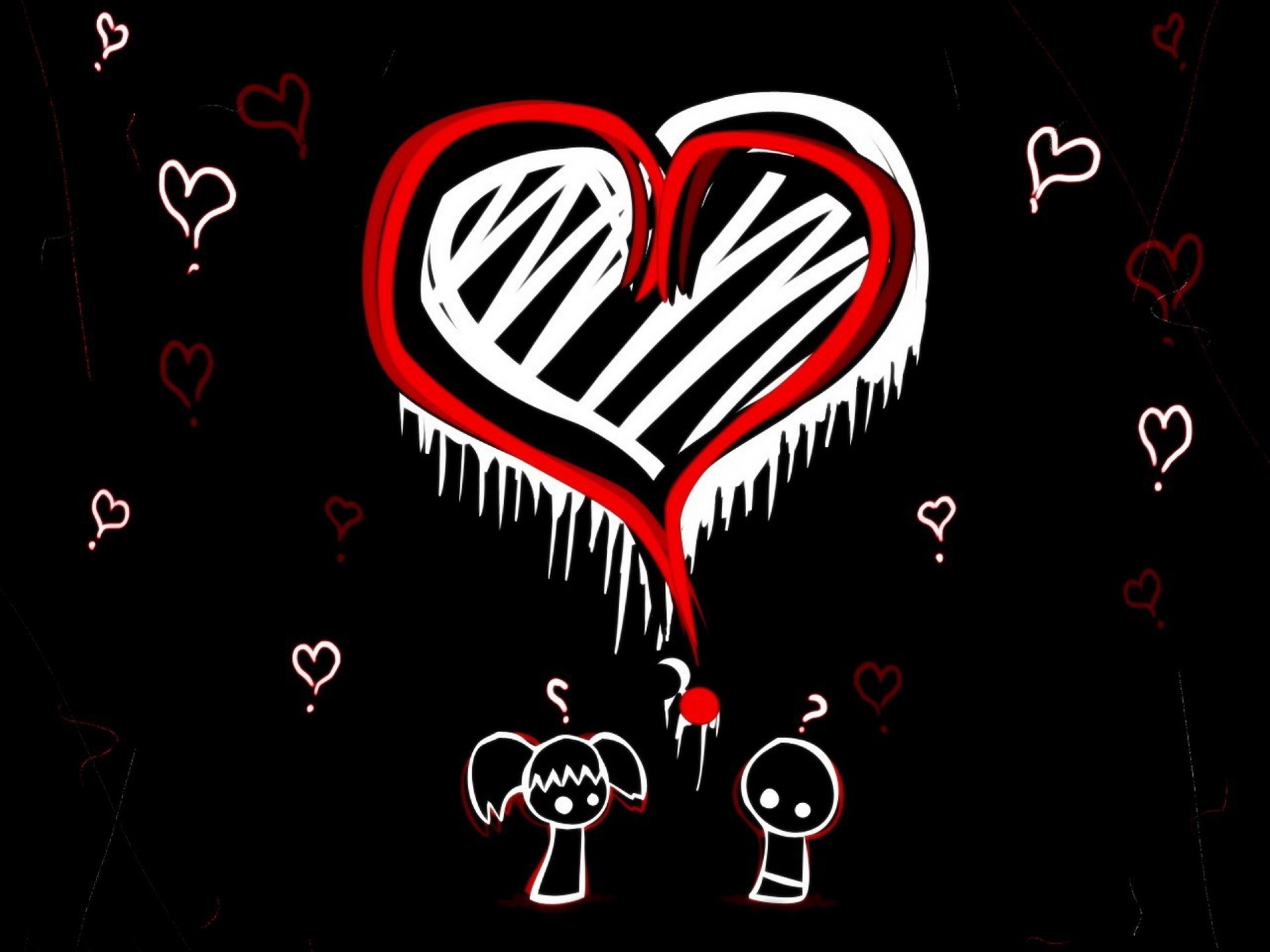 Emo Love - HD Wallpaper 