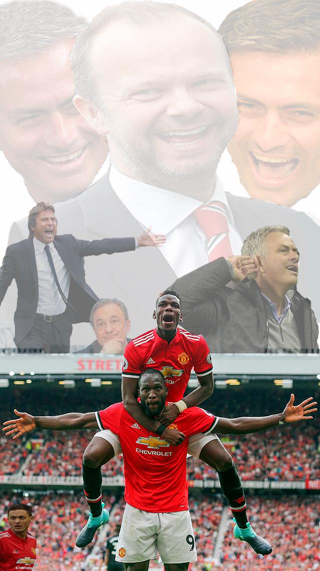 Manchester United Pogba Lukaku - HD Wallpaper 