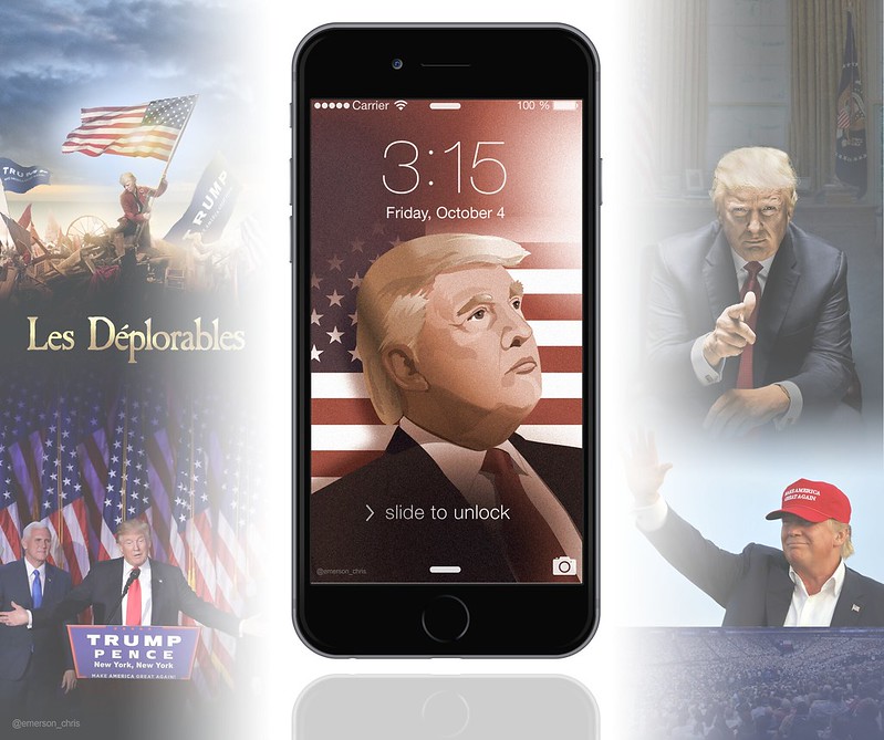 Trump Pence Wallpaper For Iphone - HD Wallpaper 