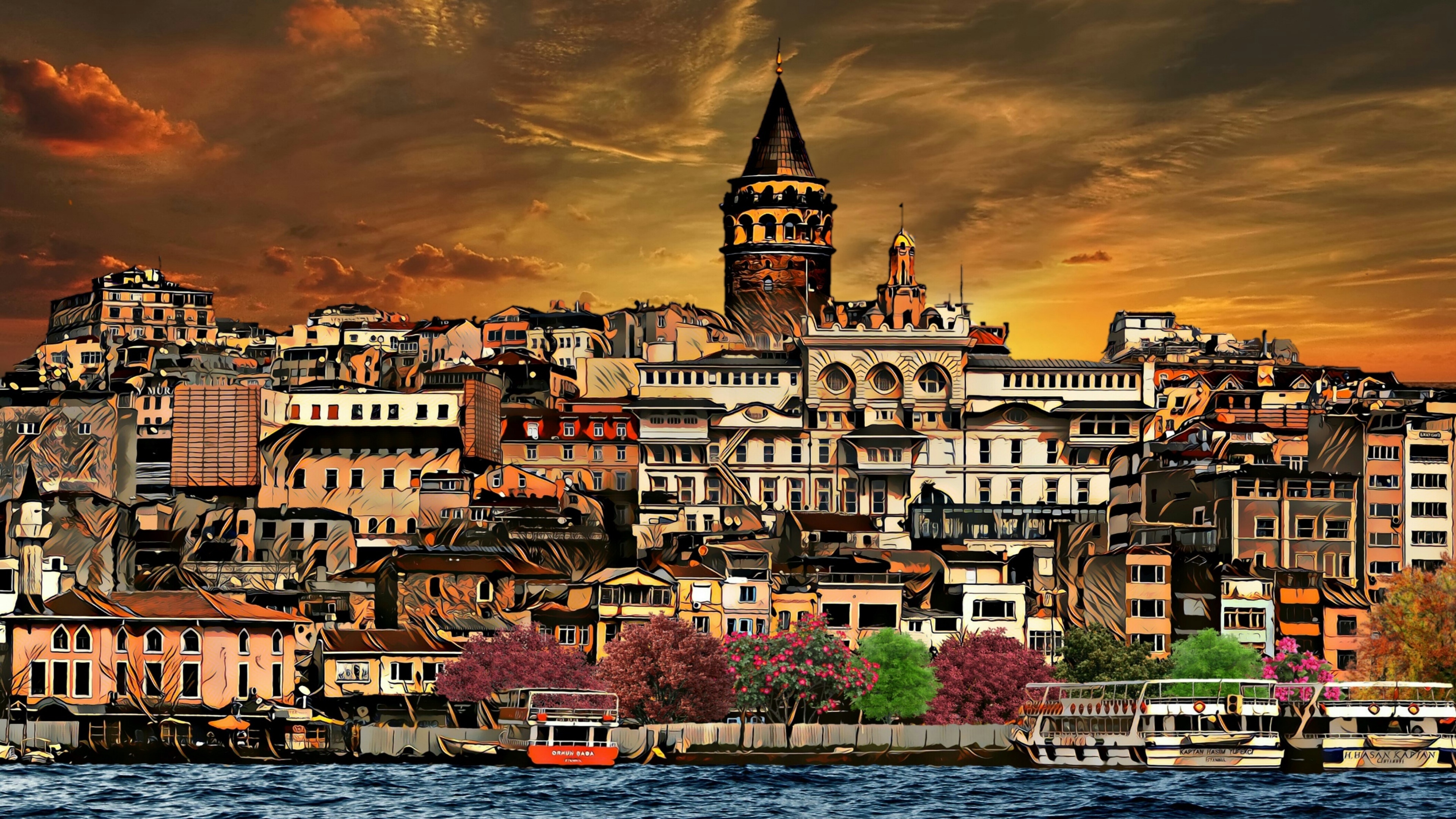 Istanbul 4k - HD Wallpaper 