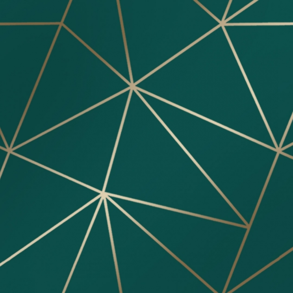 Blue And Gold Geometric - HD Wallpaper 