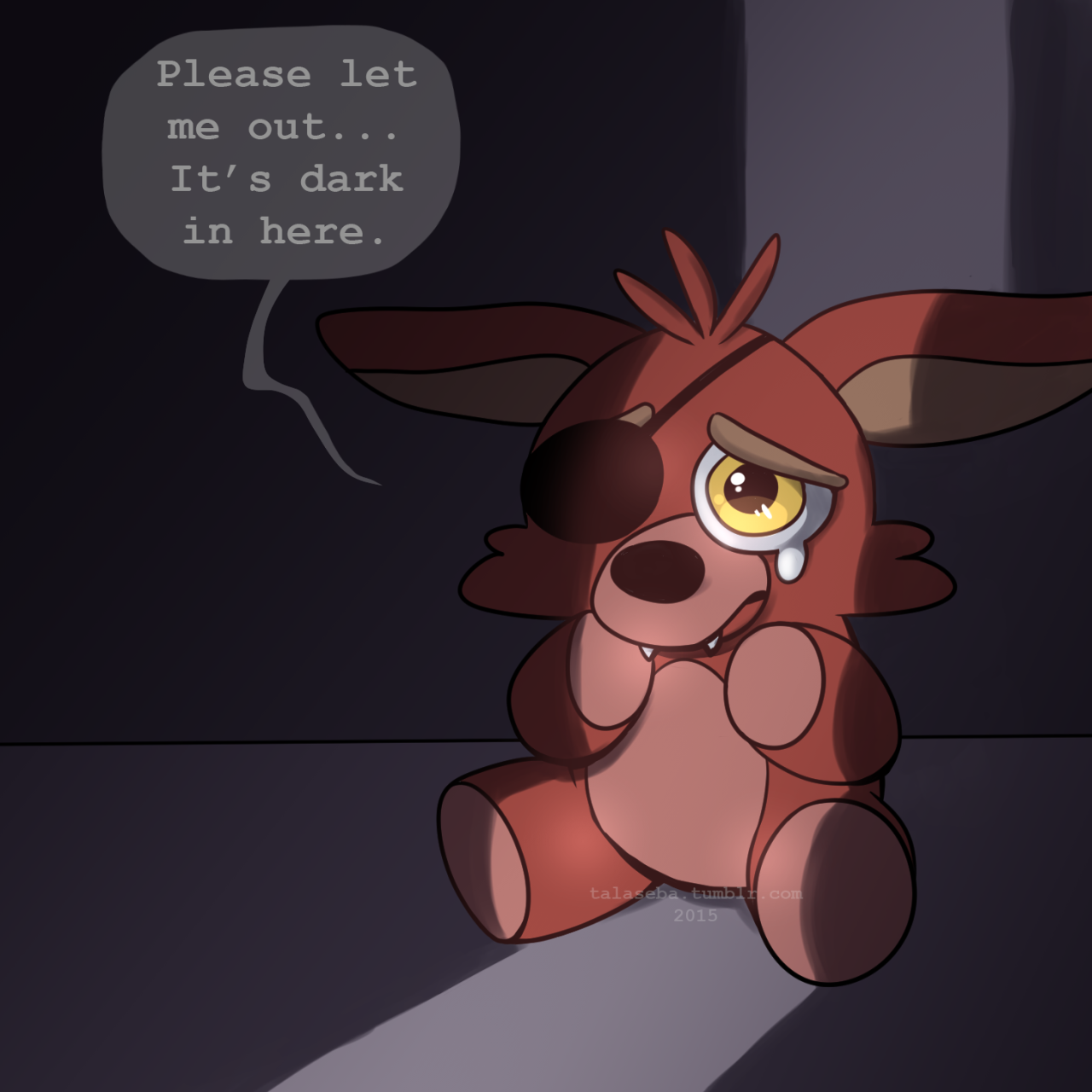 Please Let Me Out It S Dark In Here Tala 201 Five Nights - Cute Fnaf Foxy Plush - HD Wallpaper 