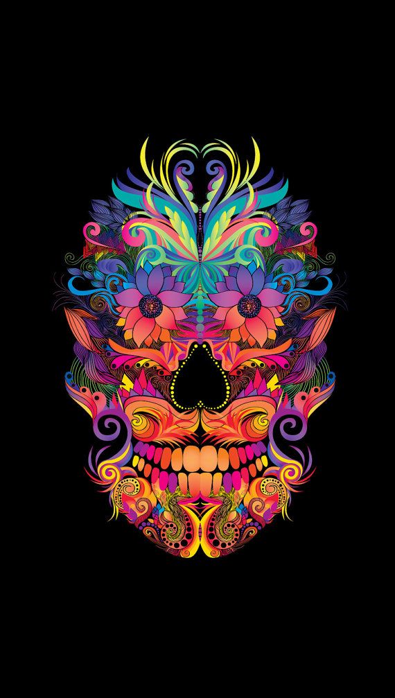 Mexican Skull Wallpaper Iphone - HD Wallpaper 