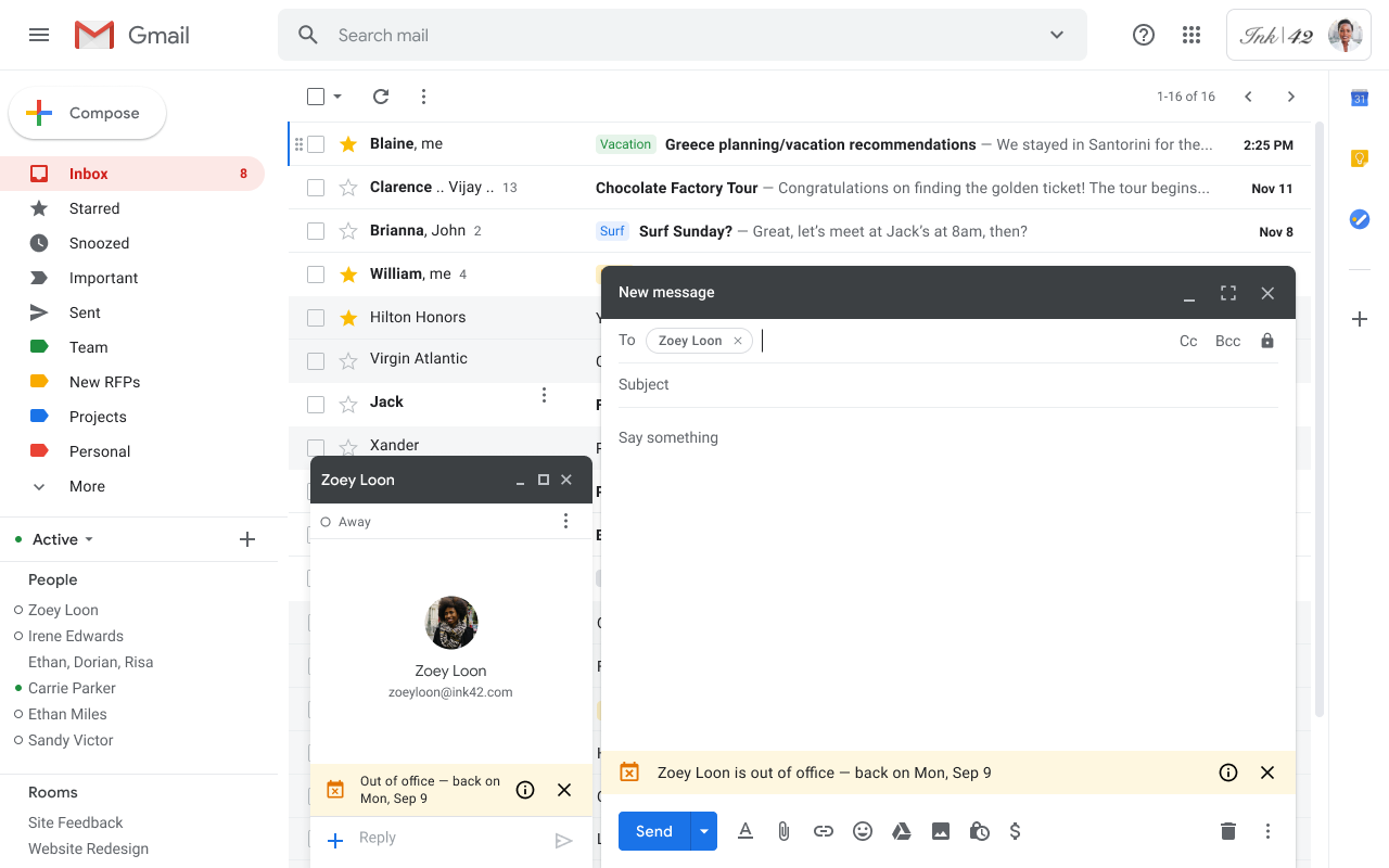 Out Of Office In G Suite - HD Wallpaper 