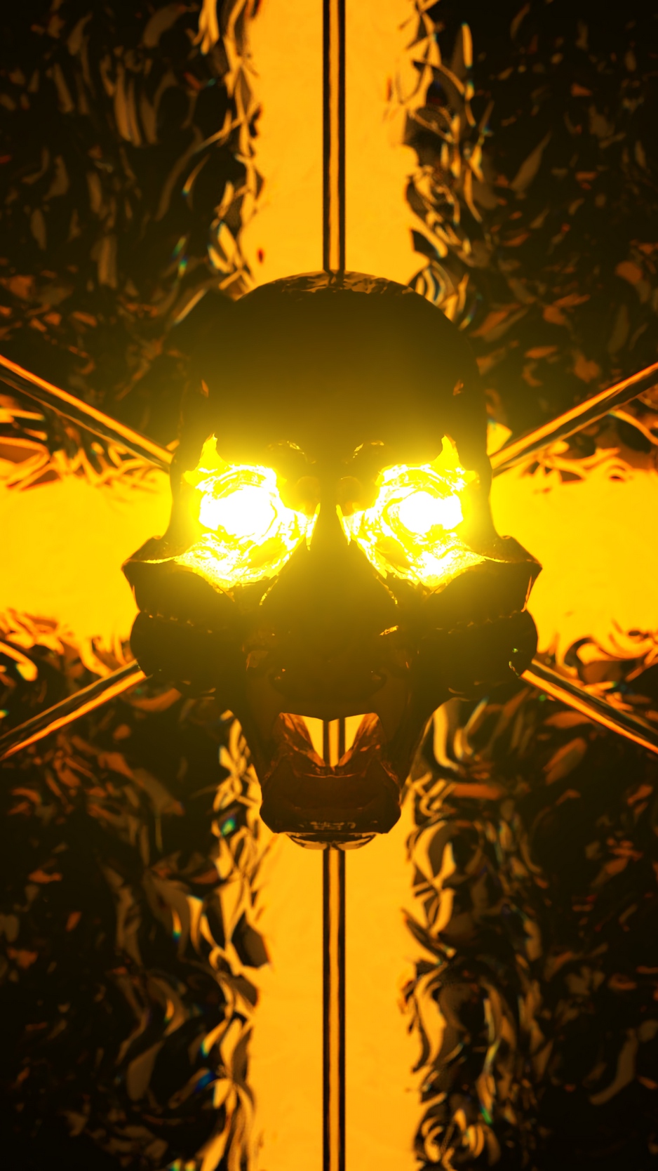 Wallpaper Skull, Art, Backlight, Light, Dark - Wallpaper - HD Wallpaper 