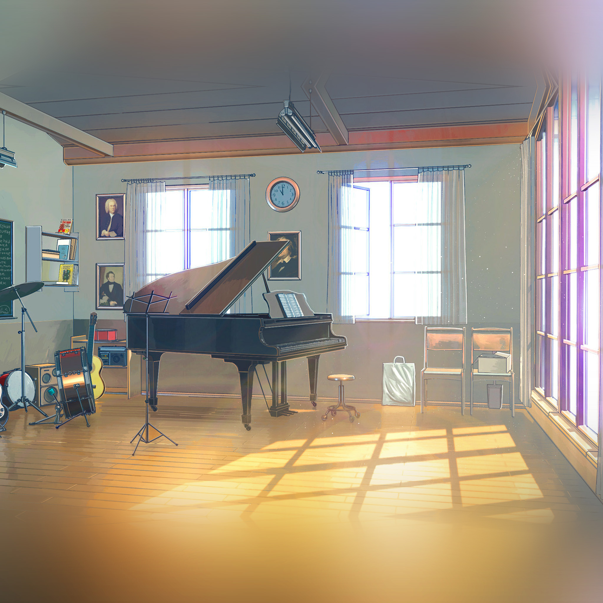 Anime School Music Room - HD Wallpaper 