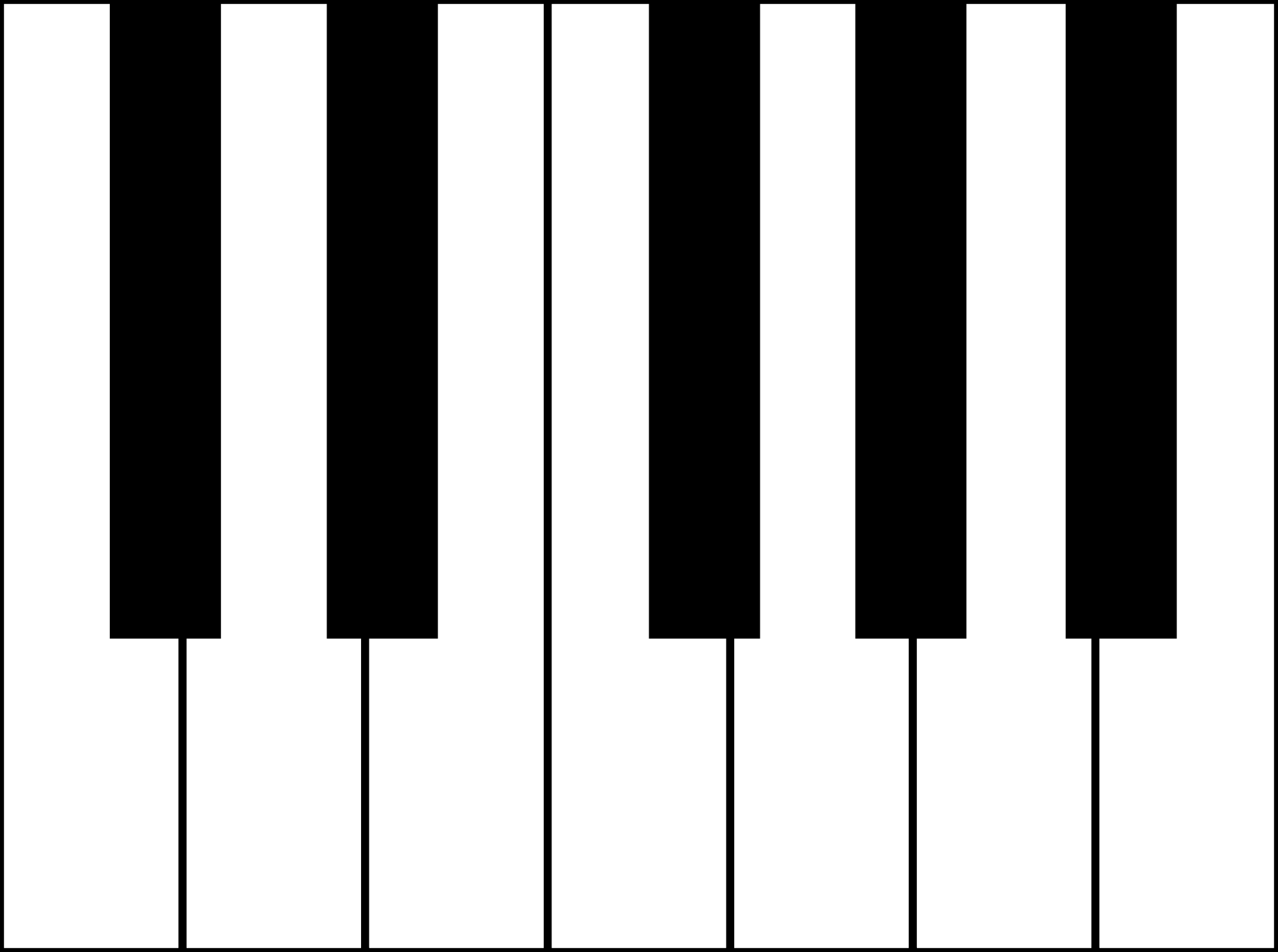 File - Pianokeyboard - Svg - Wikimedia Commons - Piano Keys One Octave - HD Wallpaper 