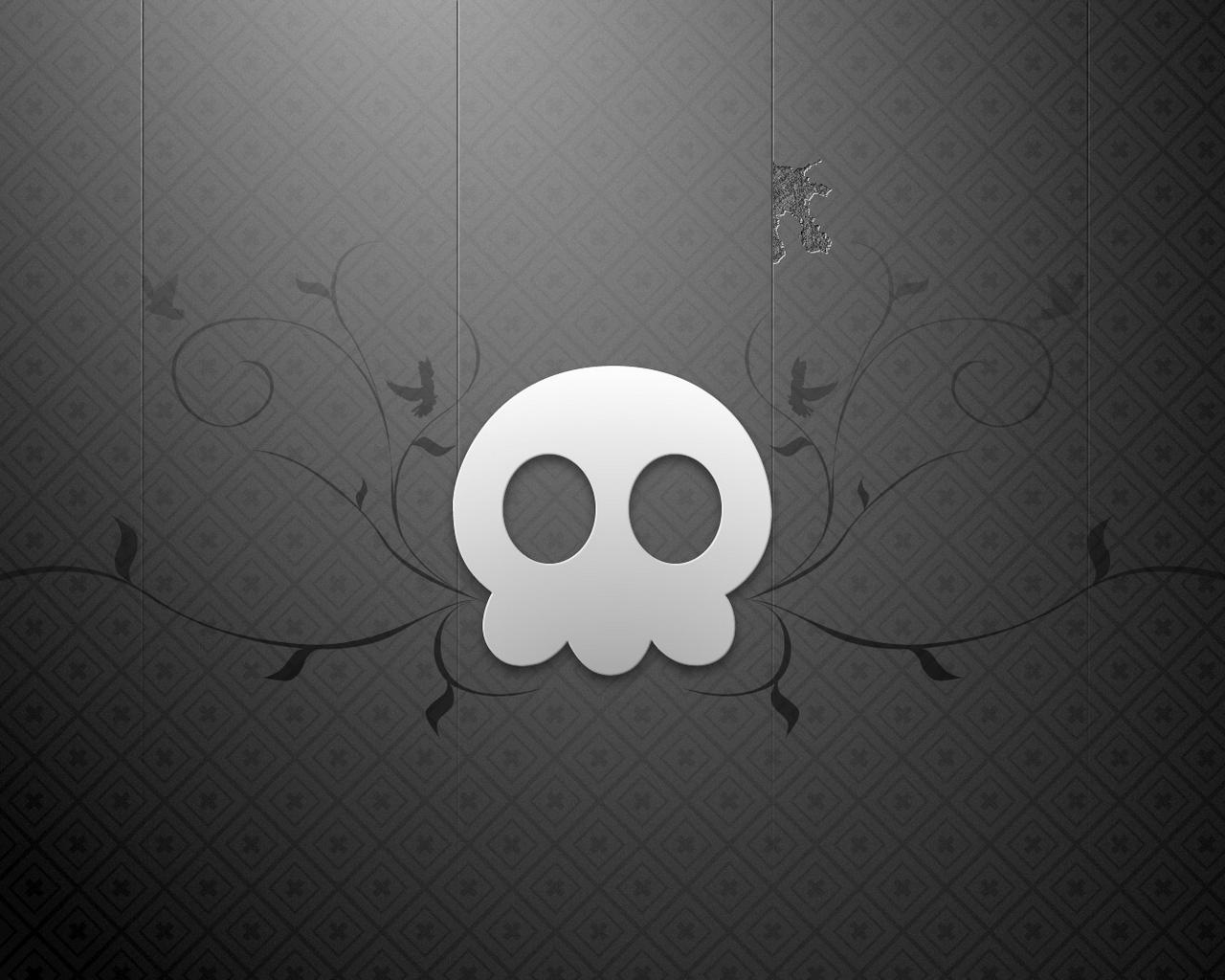 Wallpaper Black, White, Skull - Black Skull - HD Wallpaper 