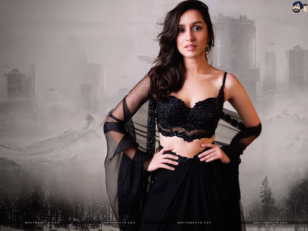 Shraddha Kapoor - Shraddha Kapoor Black Lehenga - HD Wallpaper 