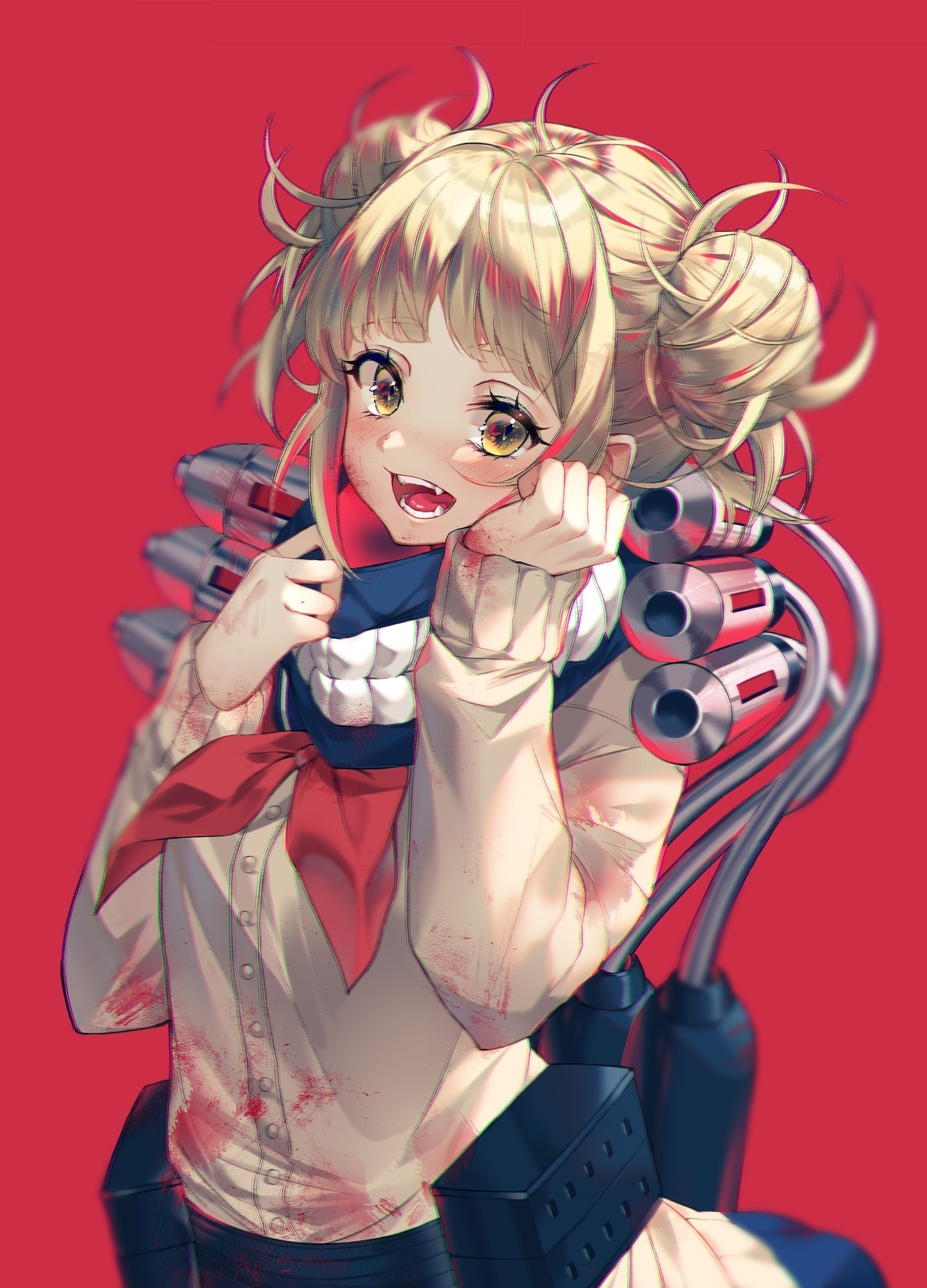 Himiko Toga, Boku No Hero Academia, Yellow Eyes, Wallpaper - My Hero Academia Himiko Toga Background - HD Wallpaper 