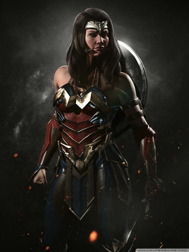 Wonder Woman Injustice Wallpaper For Iphone - Injustice 2 Wonder Woman Poster - HD Wallpaper 