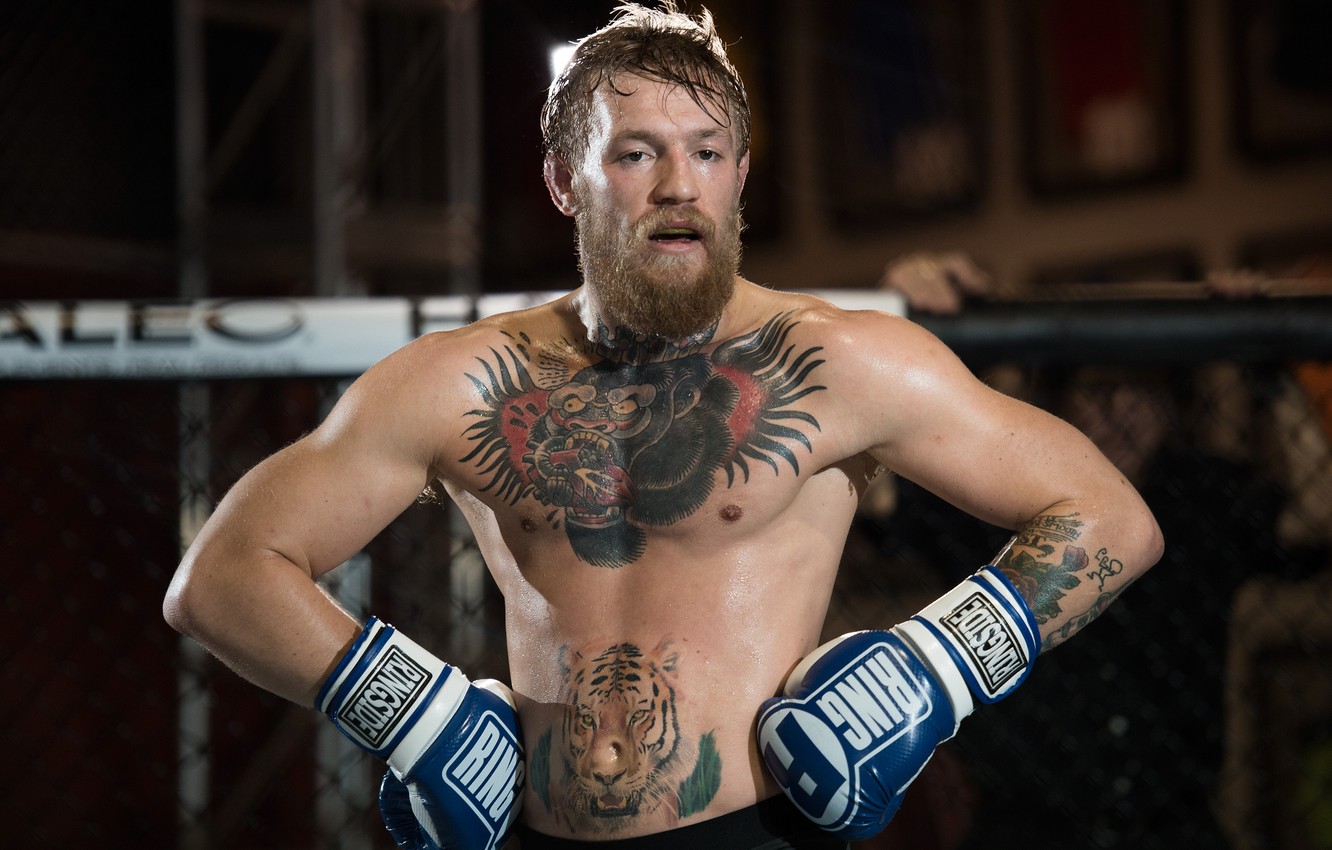 Photo Wallpaper Tattoo, Beard, Fighter, Fighter, Tattoo, - Mcgregor Tattoo - HD Wallpaper 