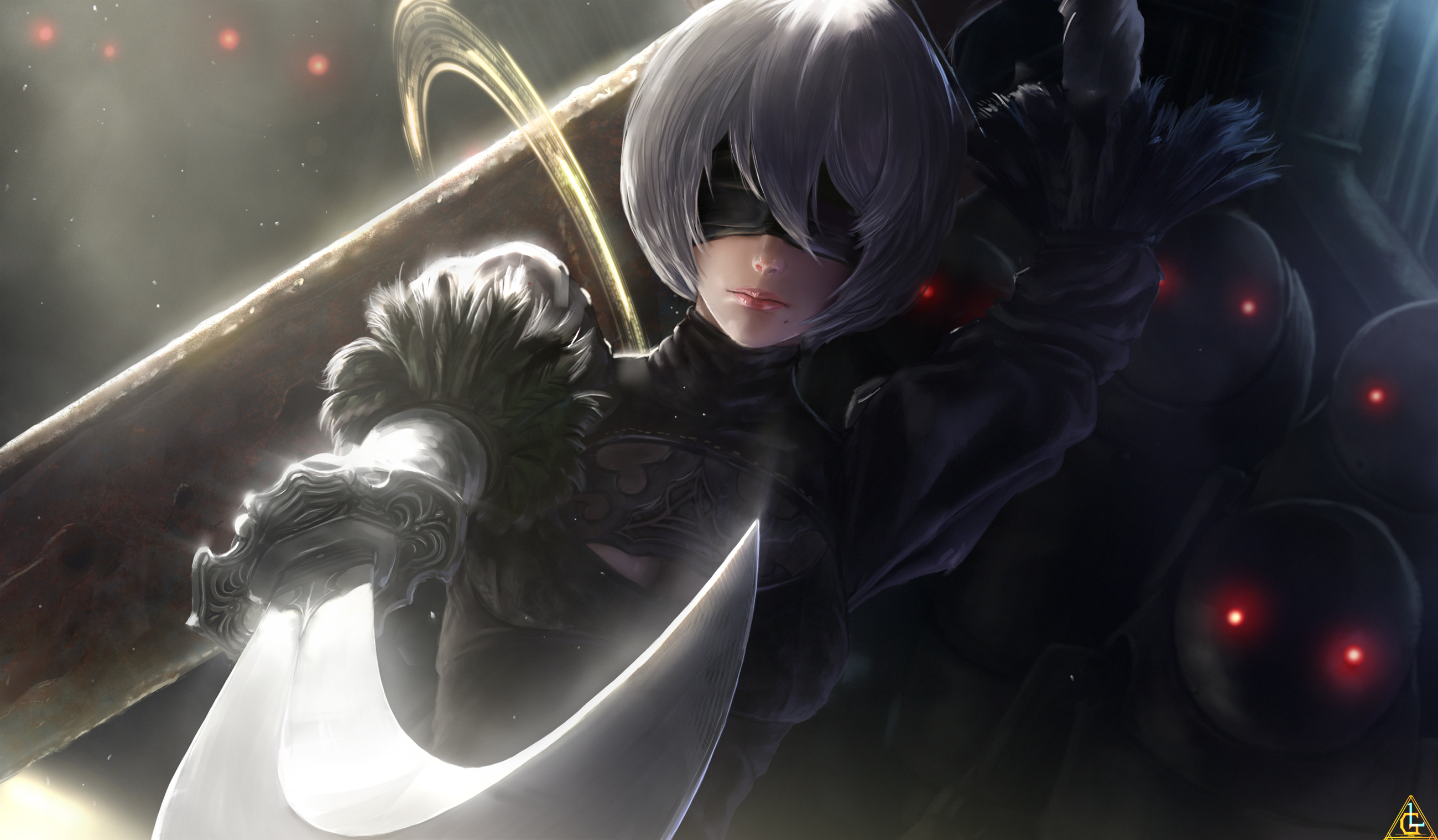 Nier Automata Wallpaper 2k 2600x1519 Wallpaper Teahub Io