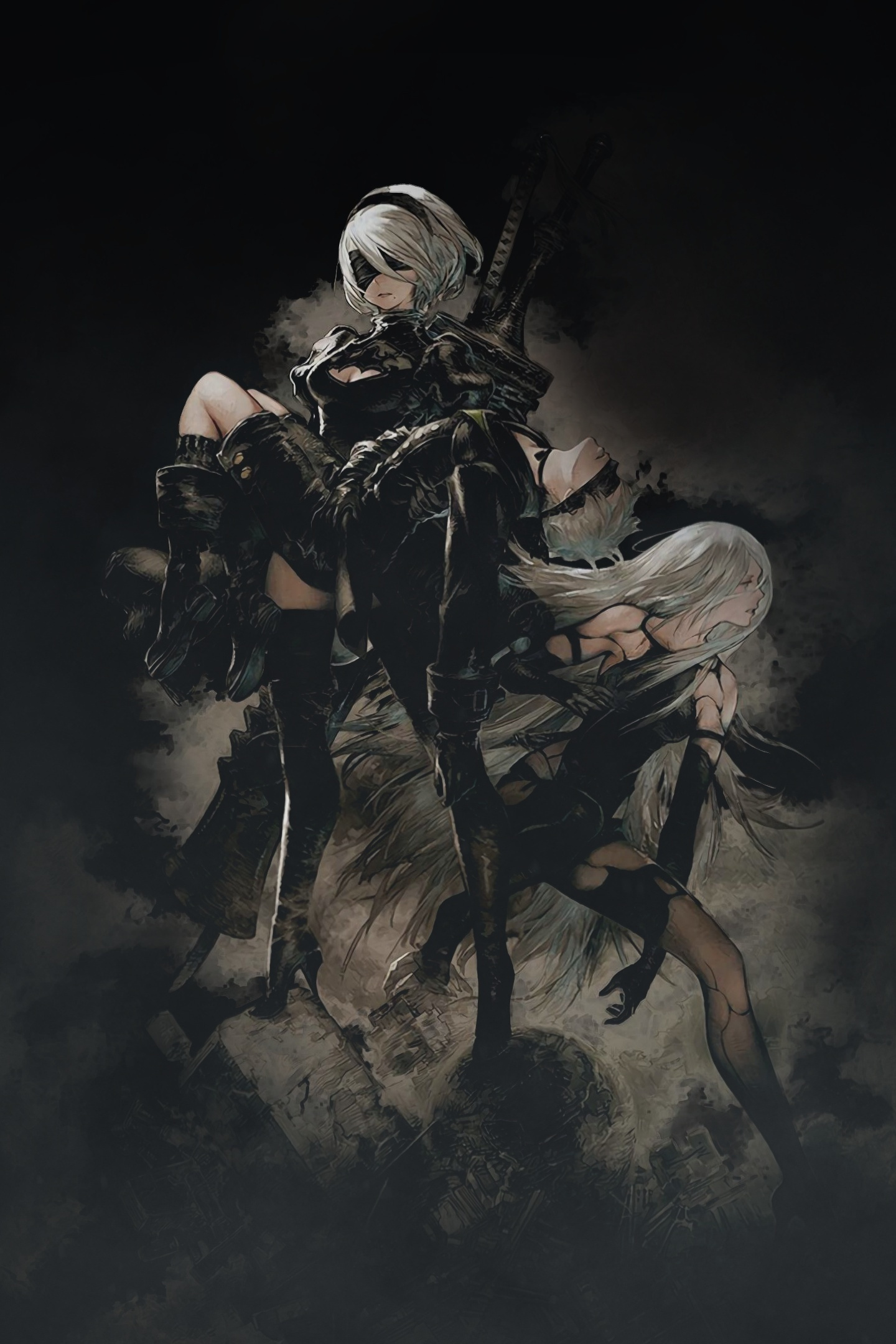 Yorha Type A No - Nier Automata Phone Background - HD Wallpaper 