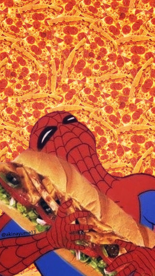 #spiderman #meme #food #marvel #iphonewallpaper #wallpaper - Spiderman Meme Wallpaper Iphone - HD Wallpaper 