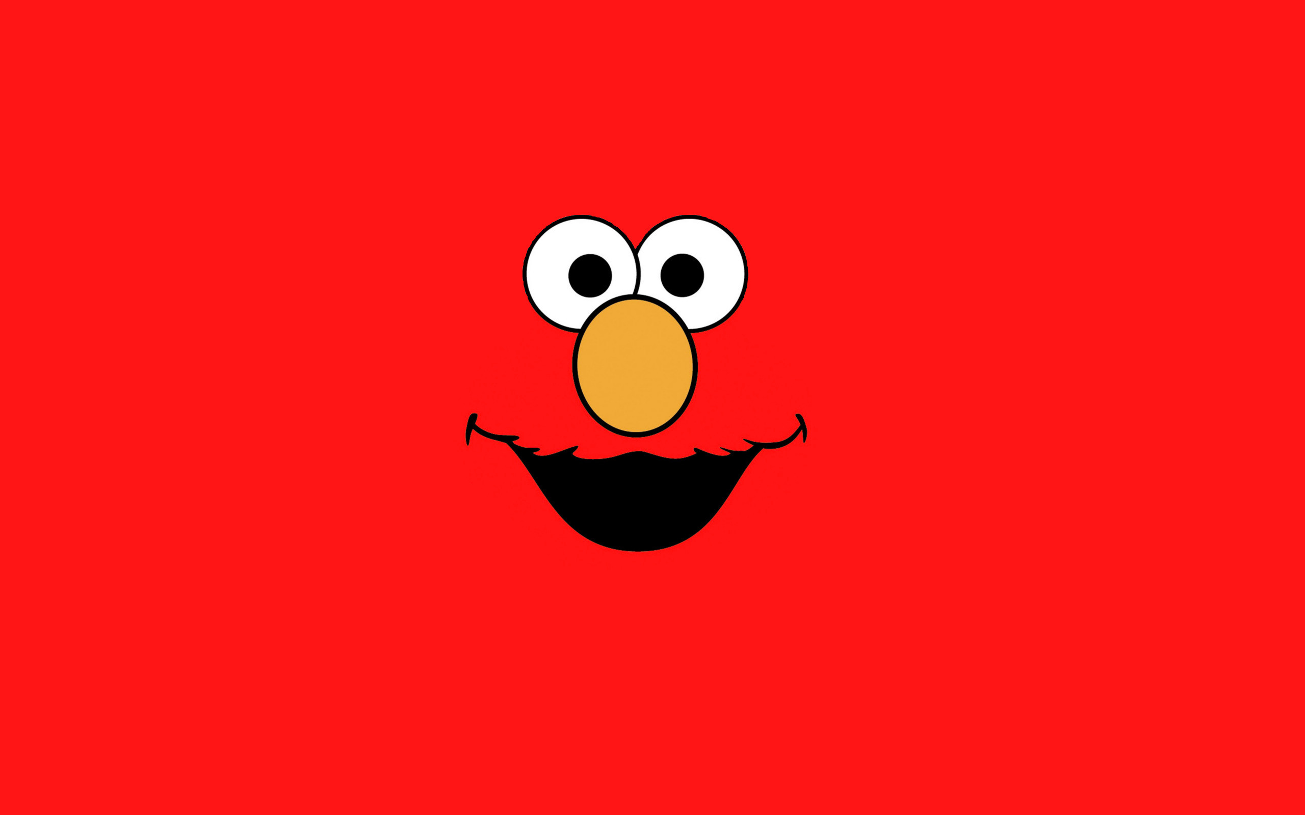 Sesame Street, Minimalism, Elmo Wallpapers Hd / Desktop - Cartoon - HD Wallpaper 