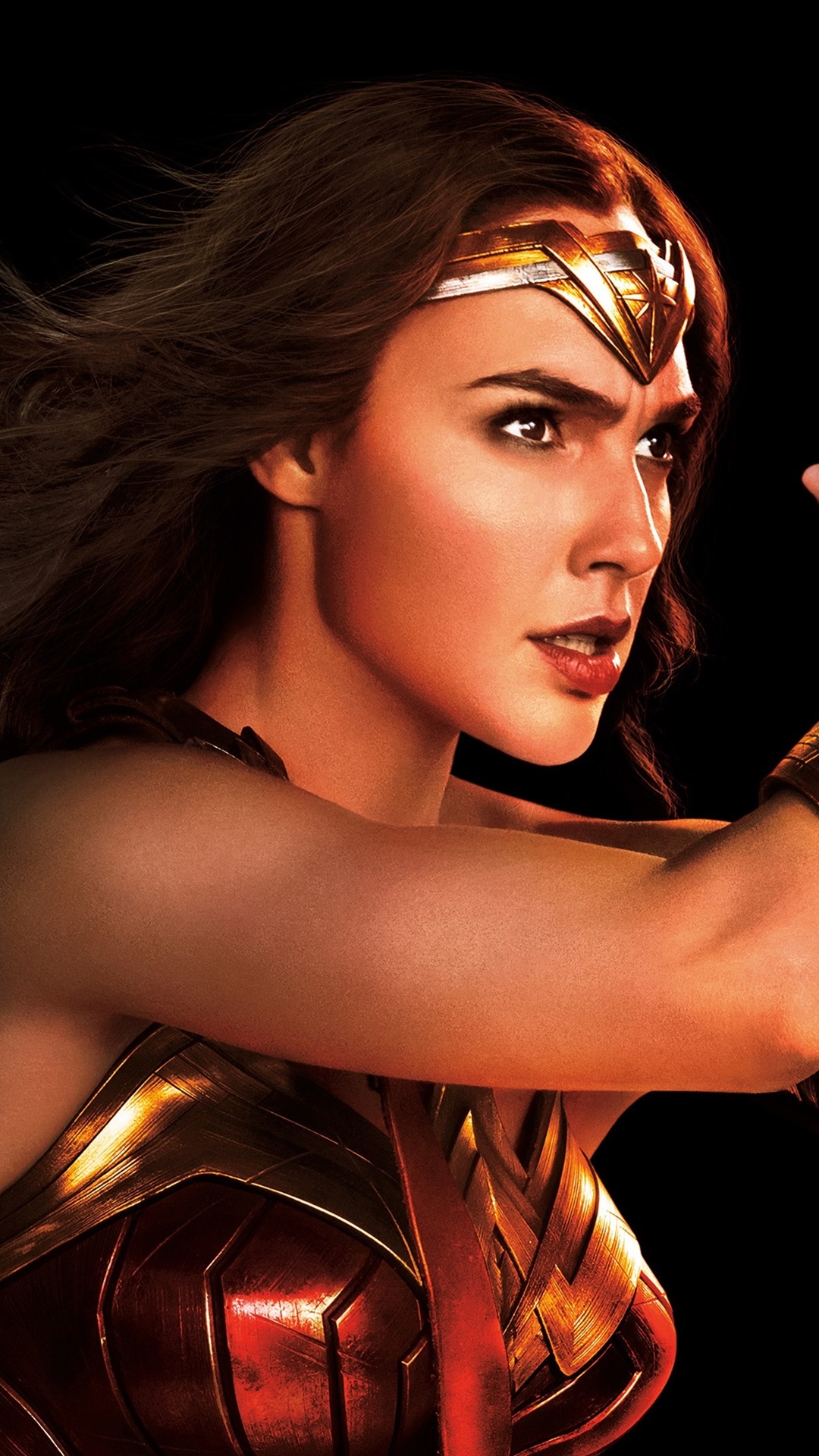 Iphone Wallpaper Wonder Woman, Gal Gadot, Justice League - Gal Gadot Wonder Woman Side - HD Wallpaper 