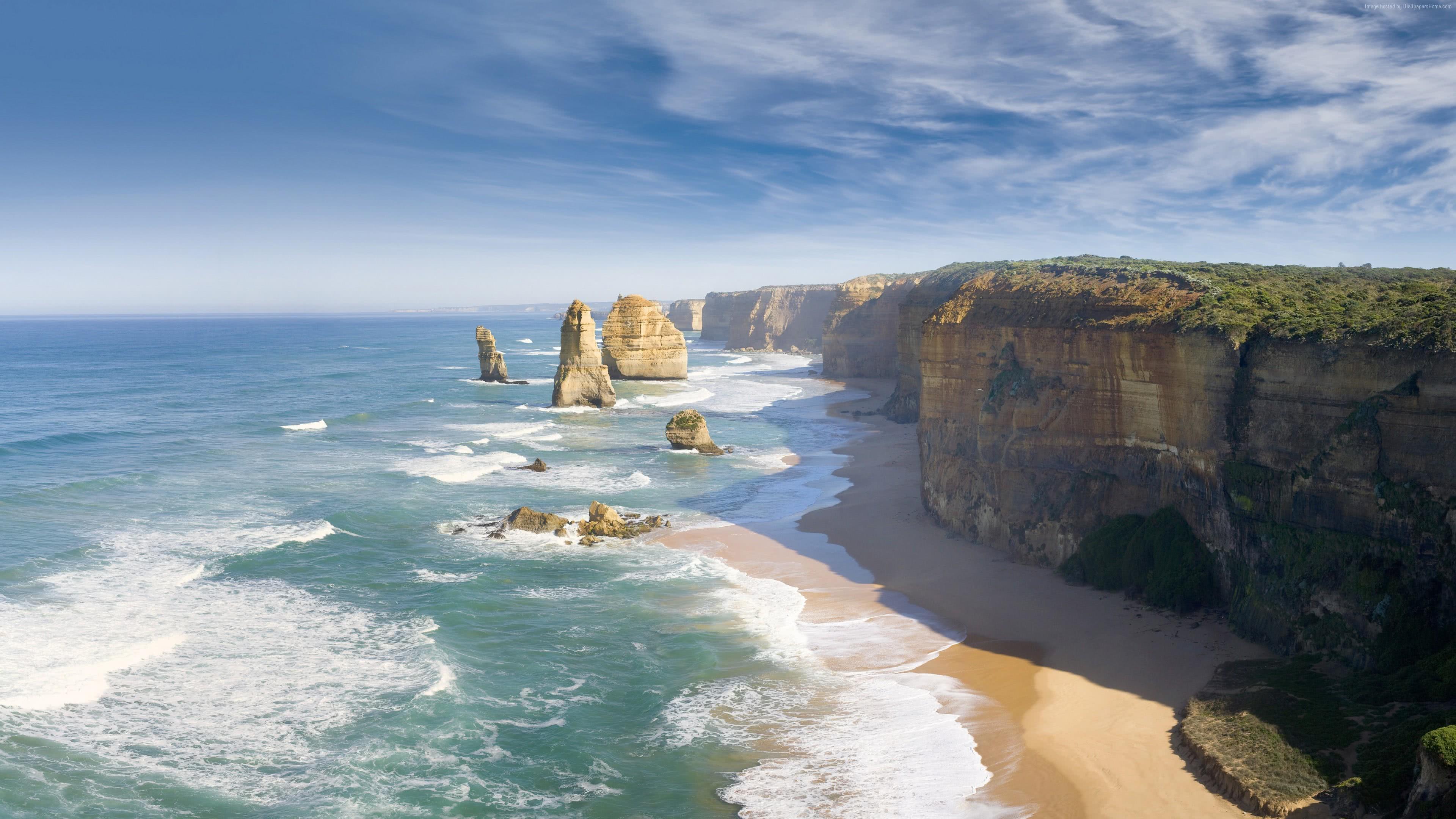 Great Ocean Road, Victoria, Australia Uhd 4k Wallpapers - Great Ocean Road - HD Wallpaper 