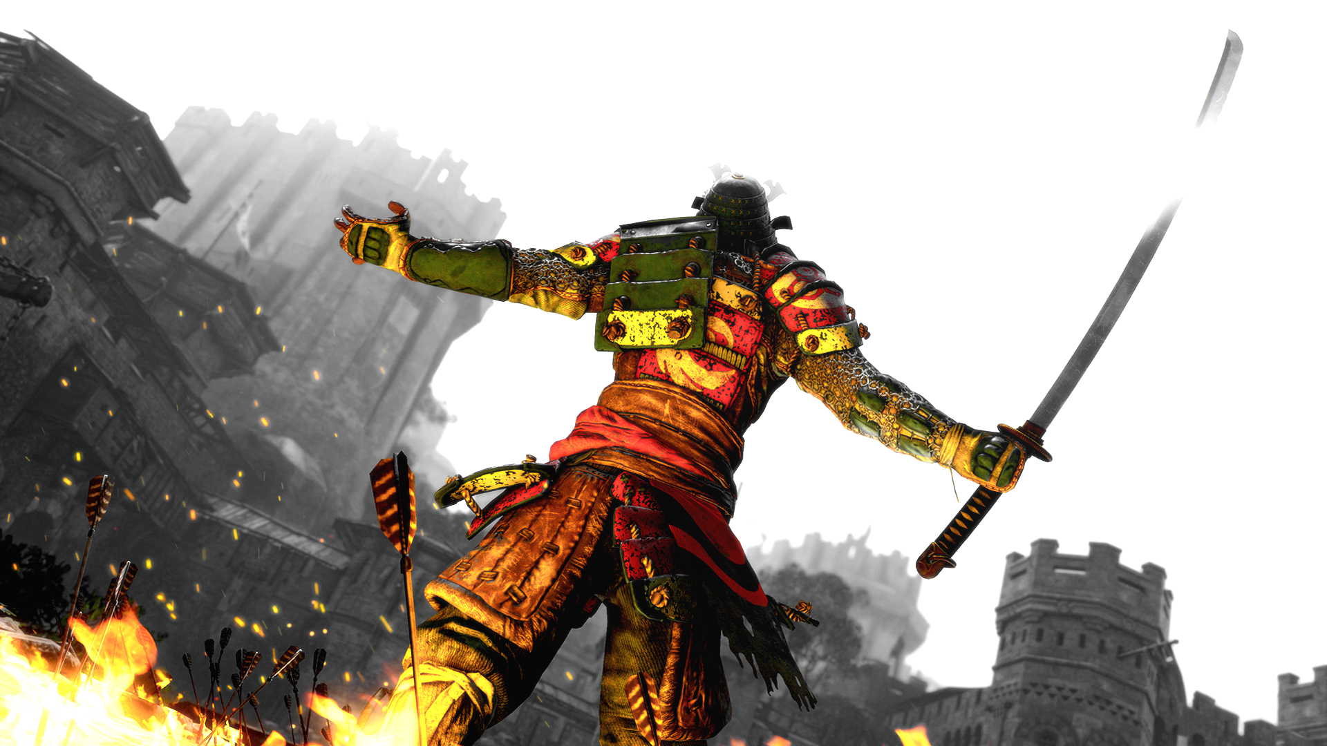 Honor Samurai Vs Knight - HD Wallpaper 