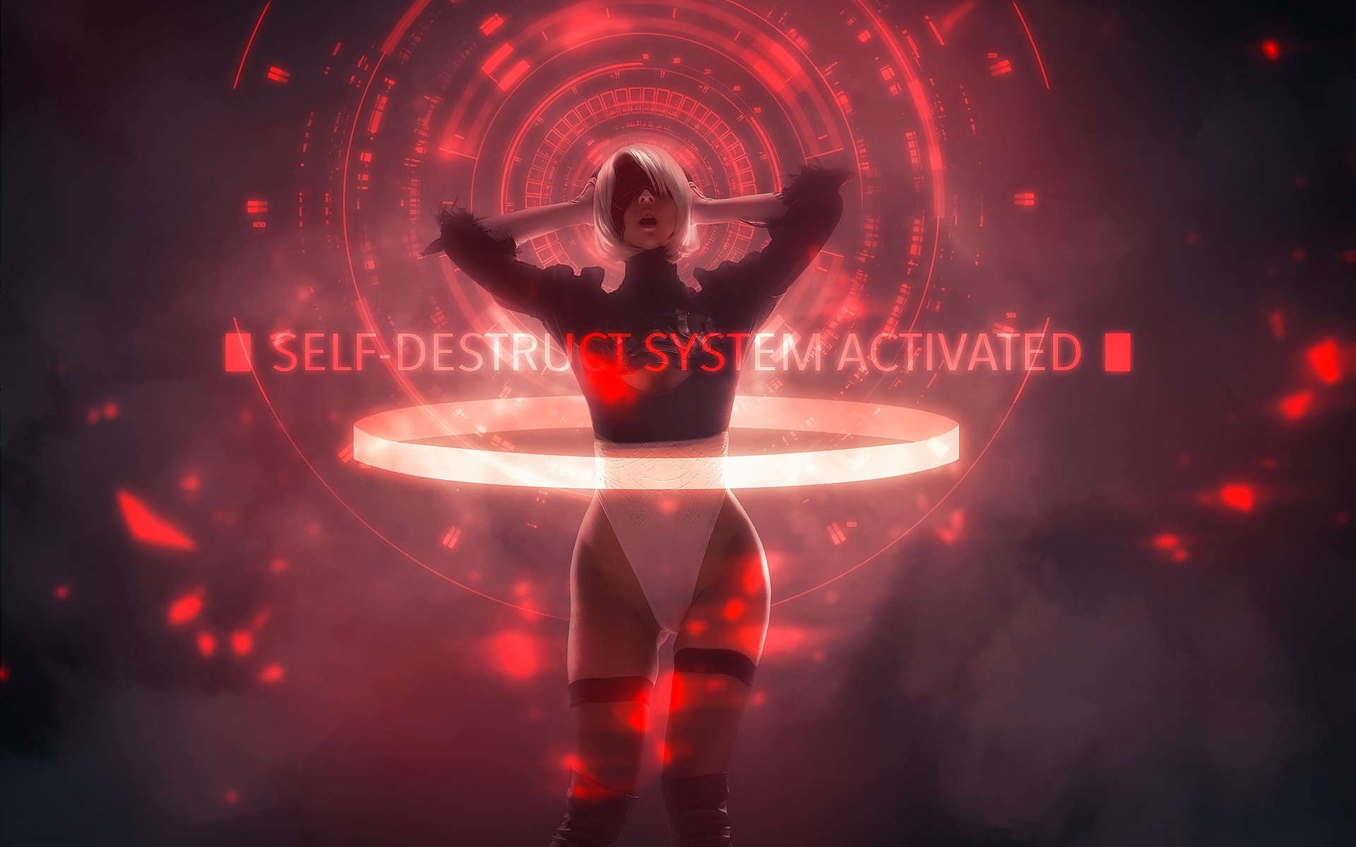 Automata, Girl, Yorha No - Nier Automata Self Destruct System - HD Wallpaper 