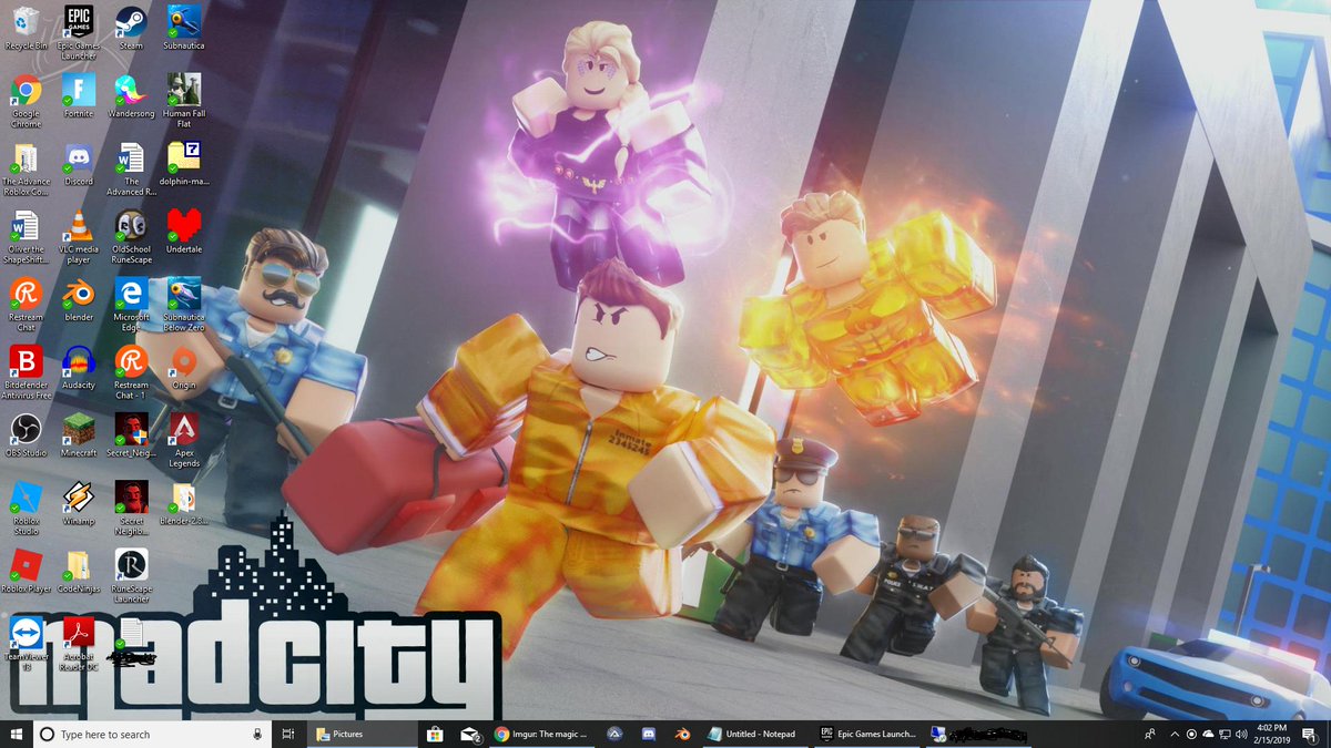 Roblox Mad City Heroes - HD Wallpaper 