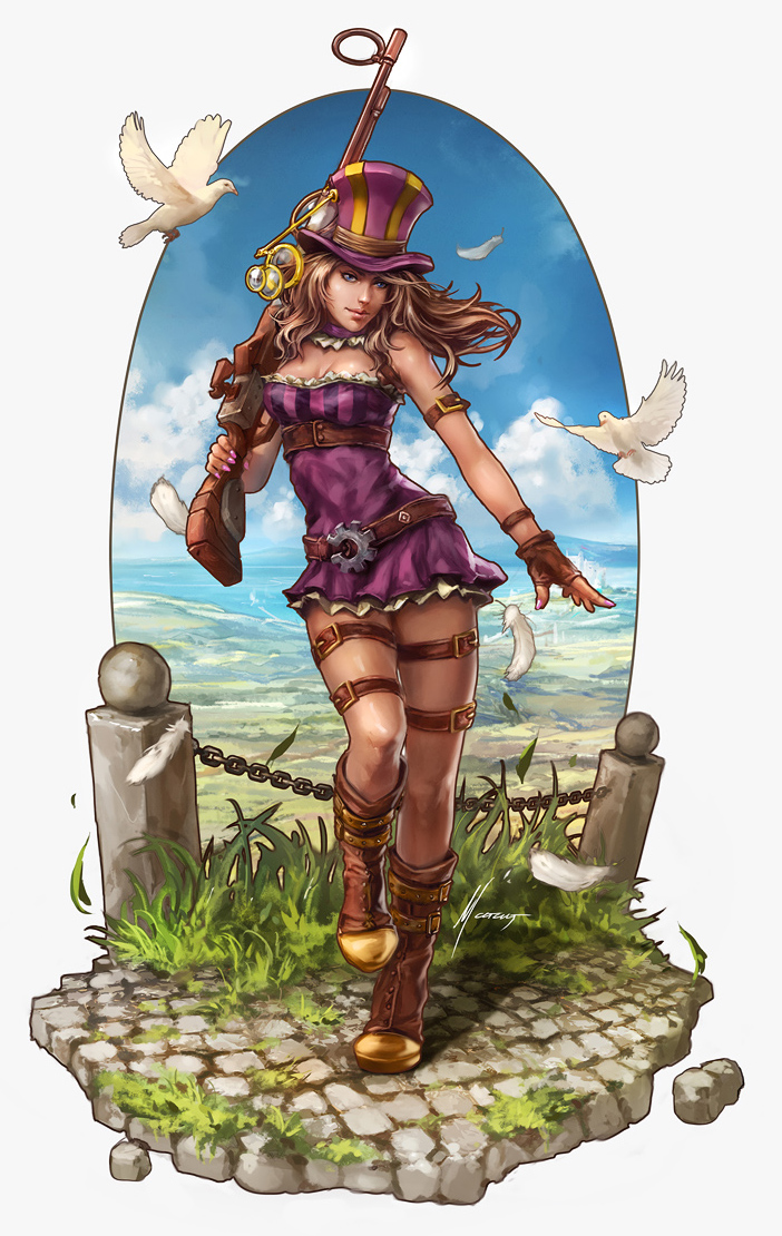 Caitlyn By Ml-11mk Hd Wallpaper Artwork Fan Art League - Fan Art - HD Wallpaper 