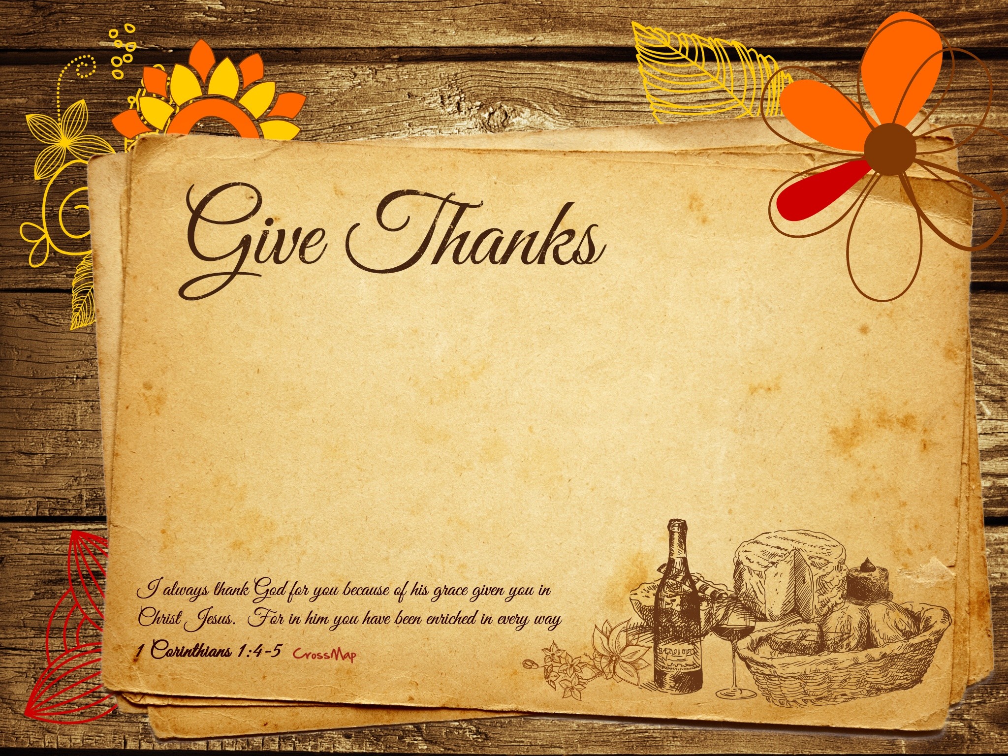 Christian Thanksgiving Wallpaper Backgrounds Happy - HD Wallpaper 