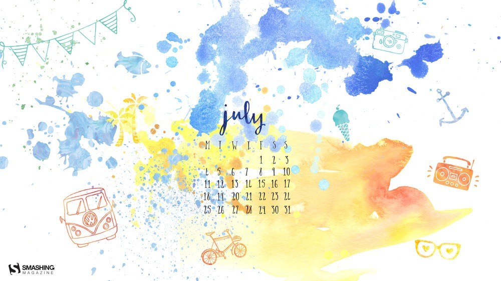 July 2018 Wallpaper Calendar - HD Wallpaper 